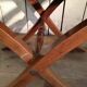 Table pliante bateau en acajou