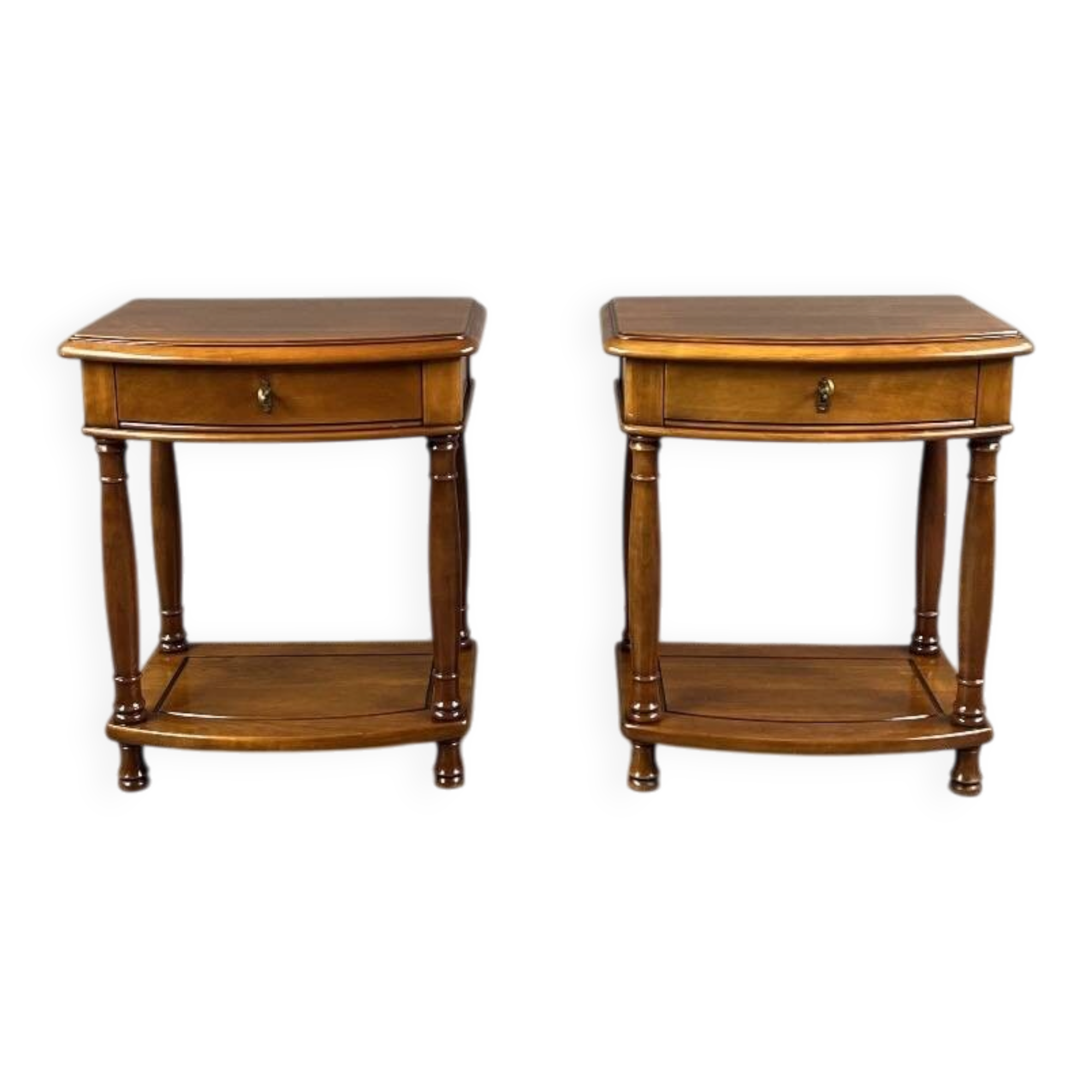 Paire de tables de chevet en bois, XXe Siècle