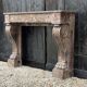 Charles X fireplace in Waulsort marble, 19th century