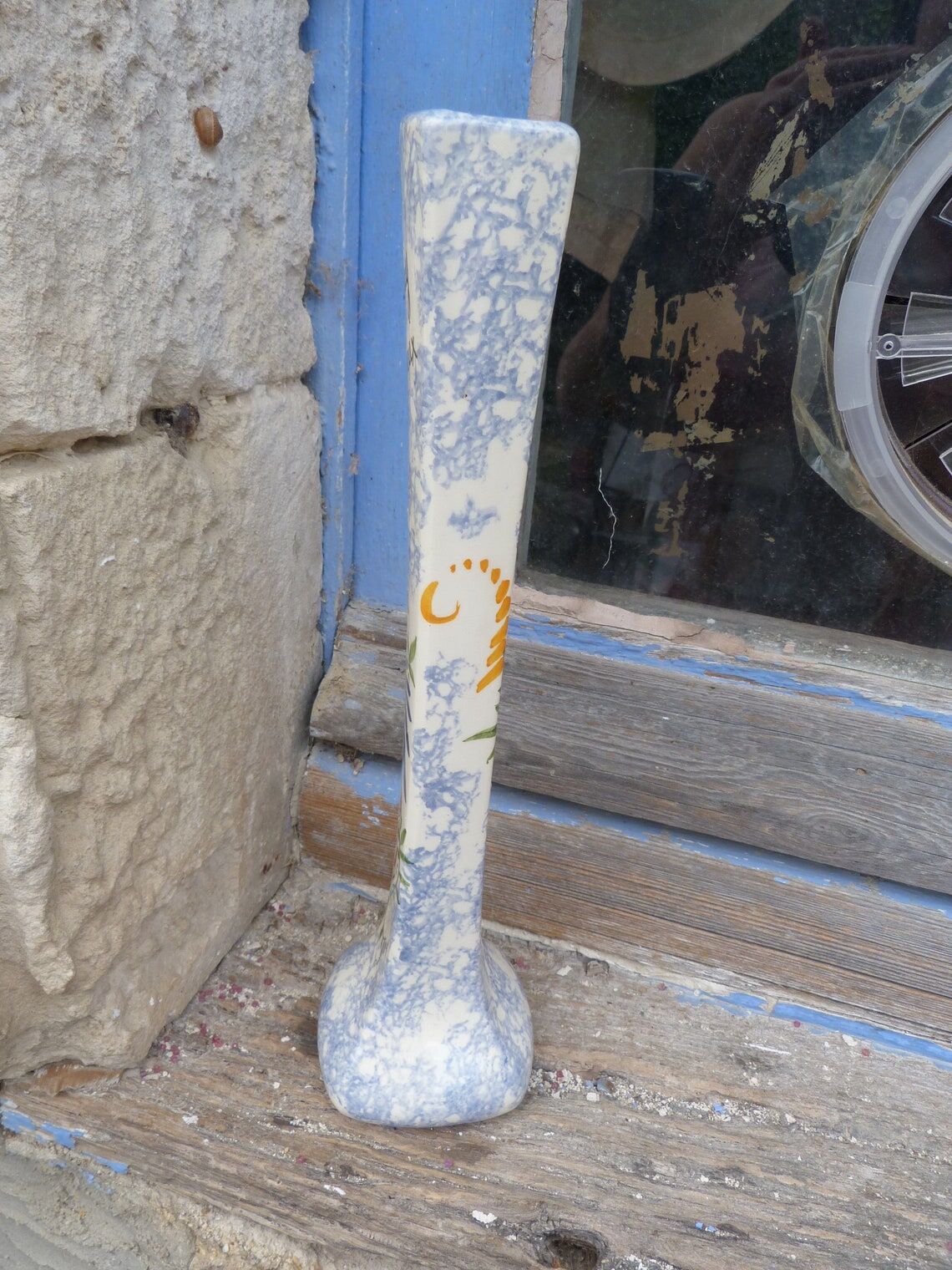 Vase soliflore Quimper Brittany ceramic soliflore