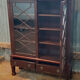 England vitrine in acajou in 2 parties - ports a croisillons