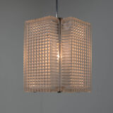 Lustre en verre du milieu du siècle, années 1970