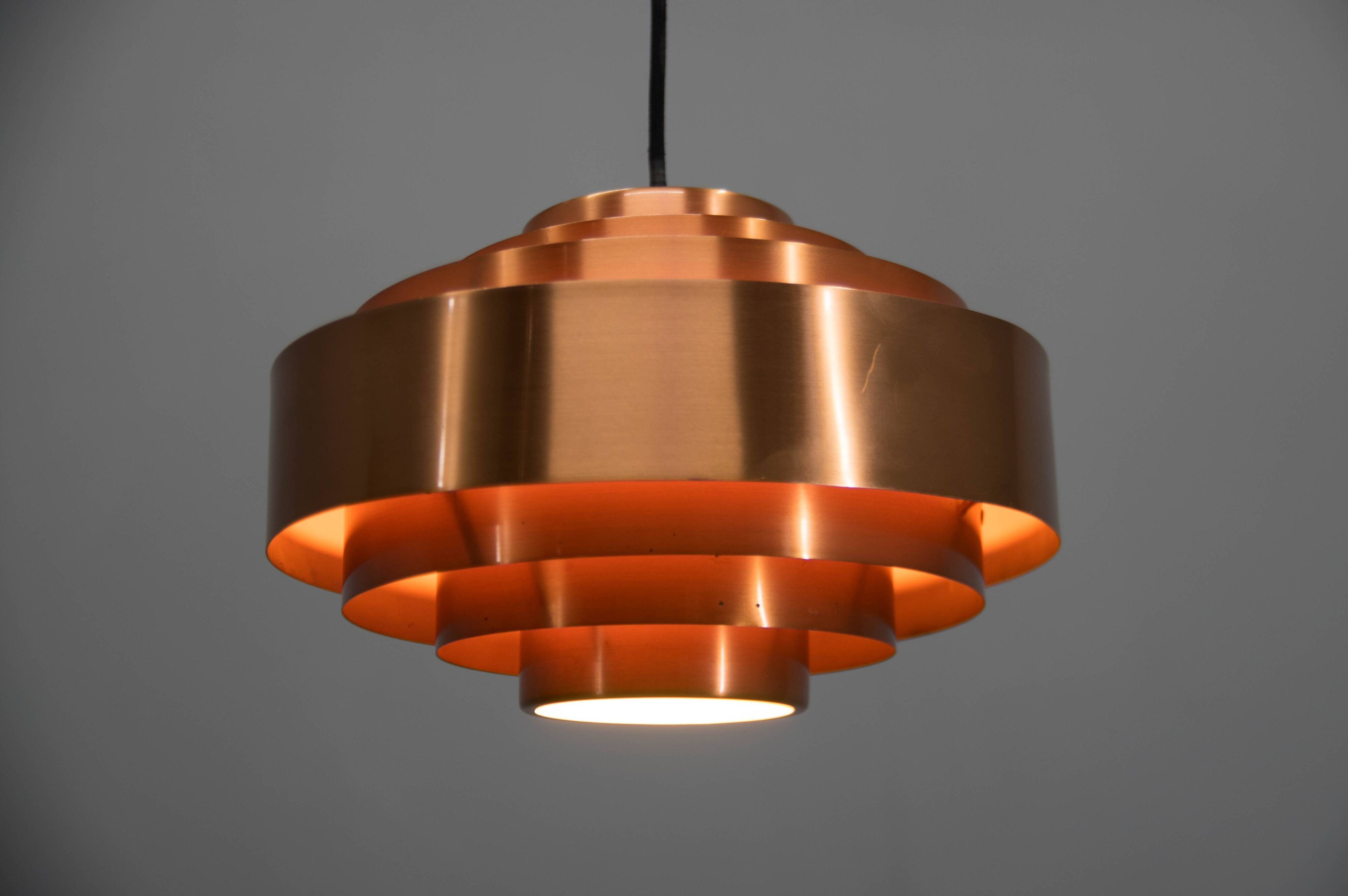 Copper Pendant by Jo Hammerborg for Fog & Morup, 1960s