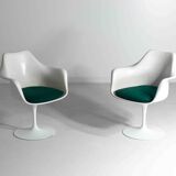 Large set of 8 tulip armchairs by Eero Saarinen for Knoll International, 1970s