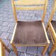 4 old Scandinavian chairs vintage teak 1960