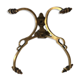 Patère 2 têtes bronze 1940-50
