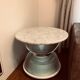 Table basse Holophane en marbre blanc