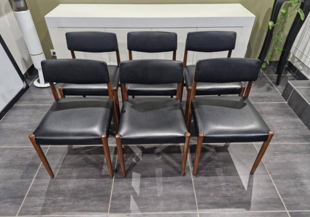 Set of 6 Scandinavian chairs by Zetel Behaagt, 1970s