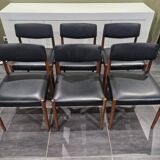 Set of 6 Scandinavian chairs by Zetel Behaagt, 1970s