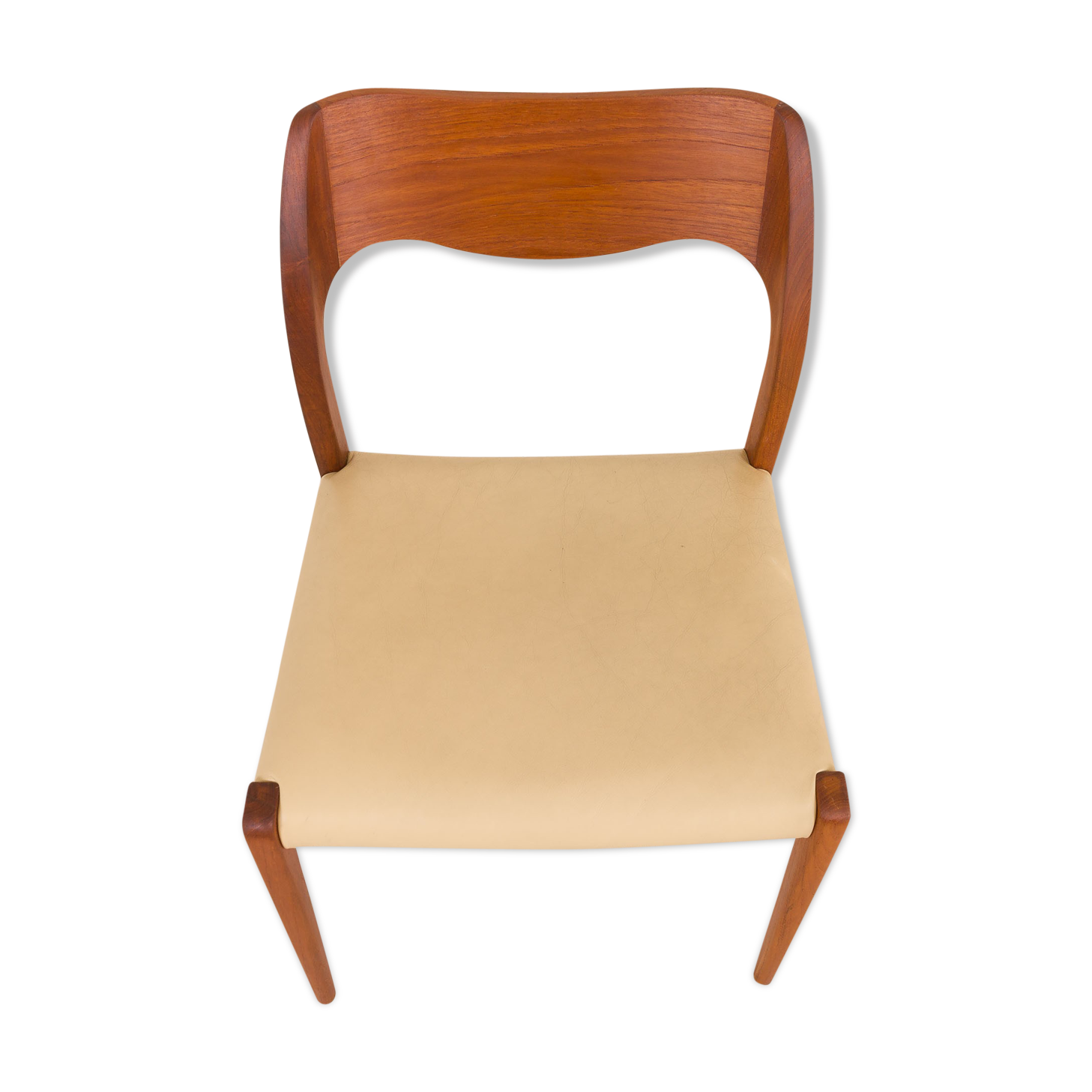 Niels O. Moller teak chair model 71, Denmark, 50s