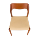 Niels O. Moller teak chair model 71, Denmark, 50s