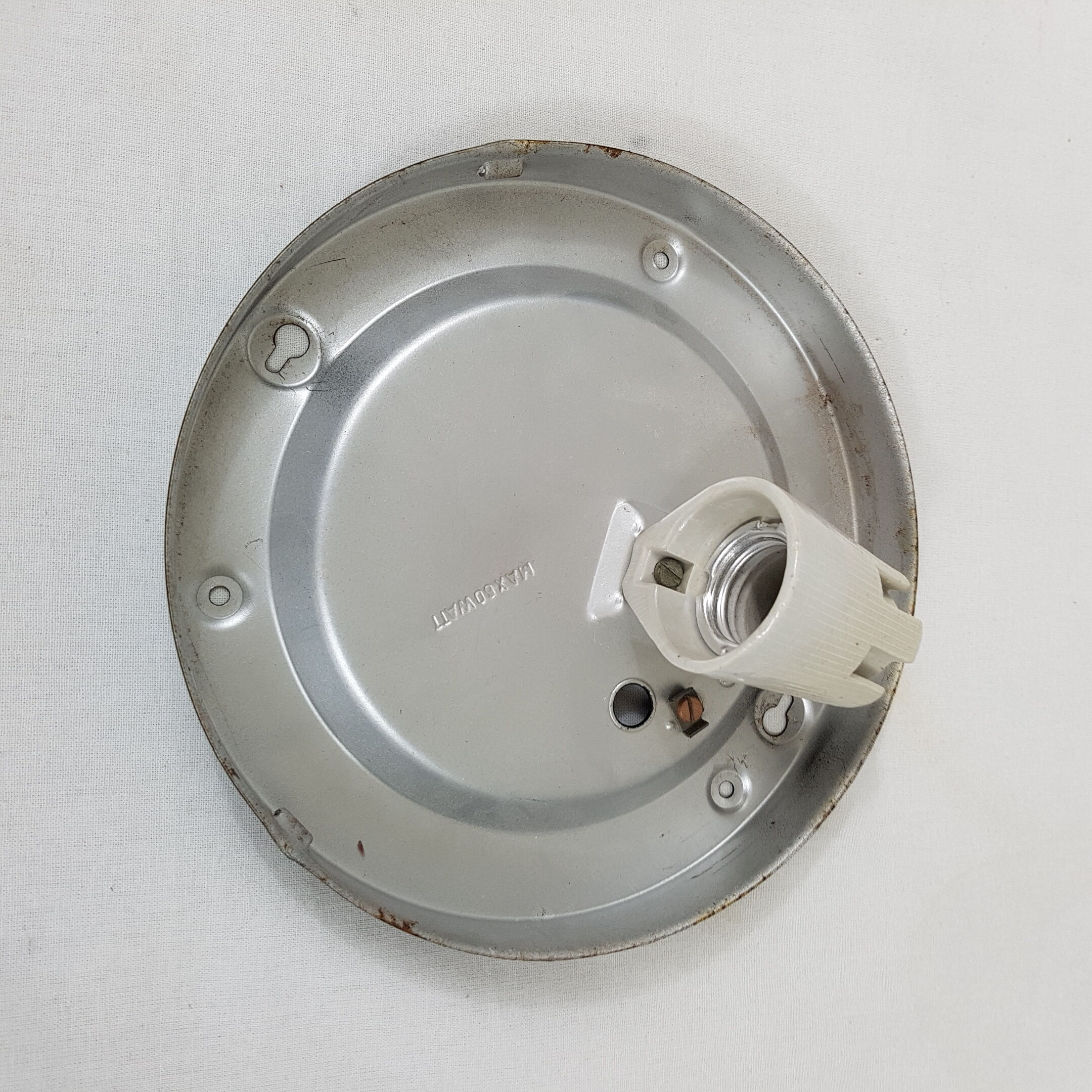 Glass globe ceiling light