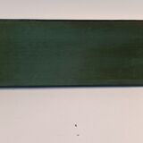 Porte-lettres Art Déco en cuir vert et laiton doré