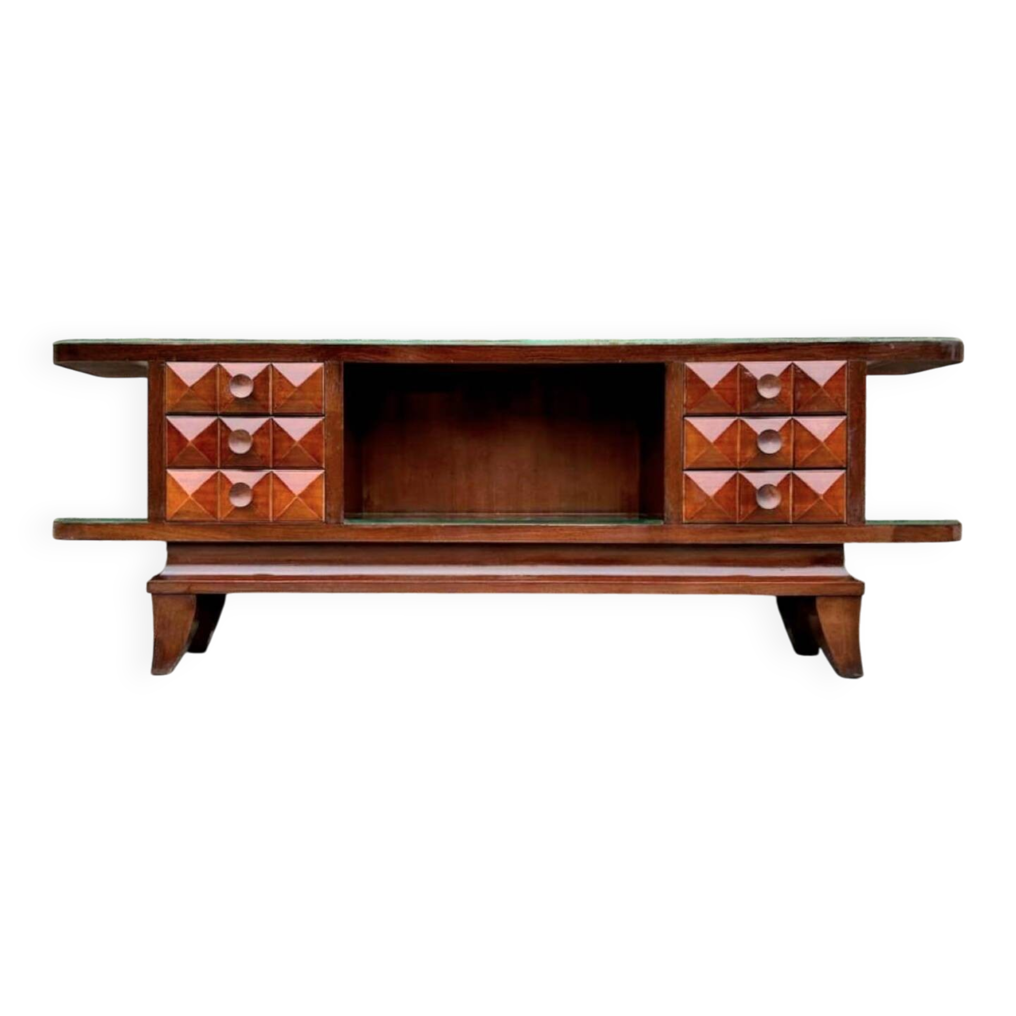 Art Deco mahogany sideboard, television unit.