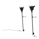 Pair of Torche wall lamps by Rob Eckhardt for Eckhardt and Leeuwenstein, 1980s