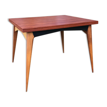 Scandinavian rectangular table, wallet tray, 1970