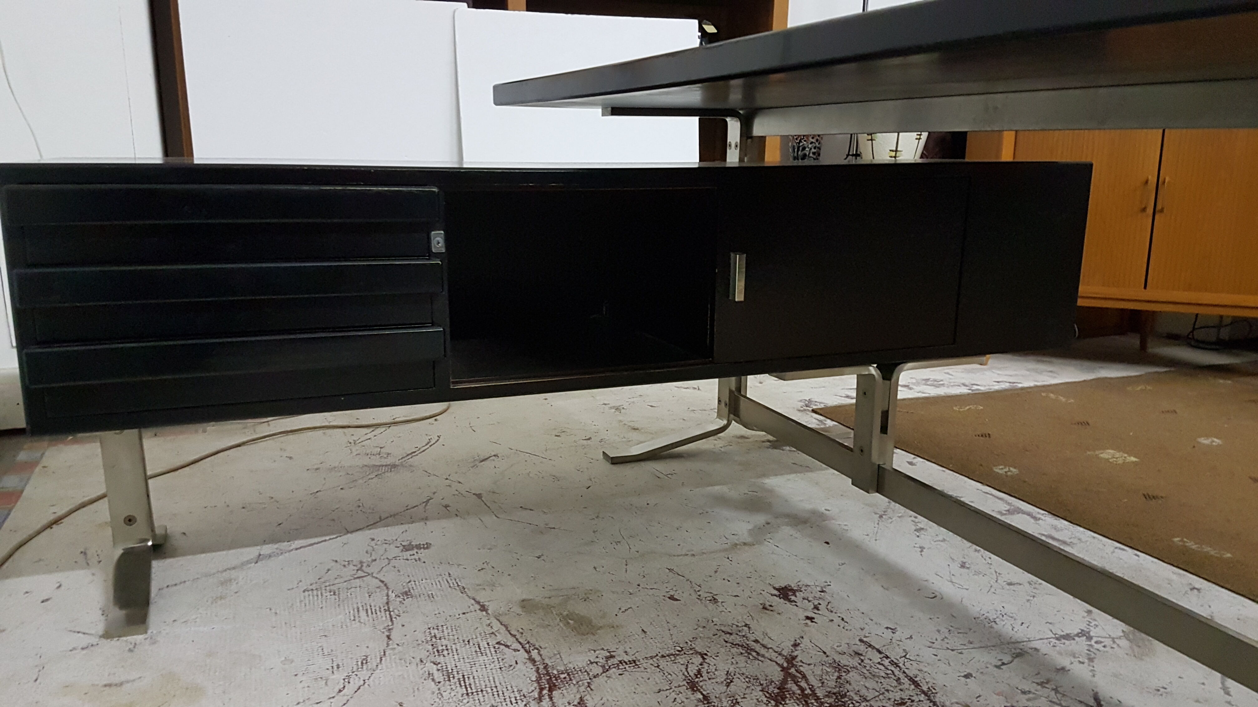 Bureau de ministre design de Gianni Moscatelli pour Formanova années 70