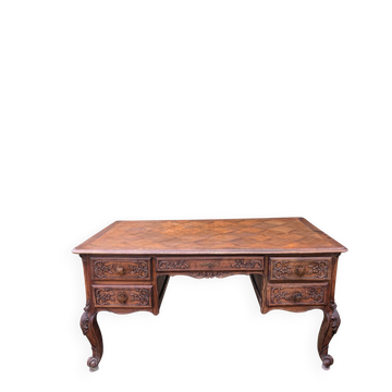 Minister's desk carved wooden cottage
