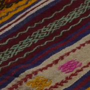 Area kilim rug ,vintage wool turkish handknotted kilim, 164 cmx 69 cm rug