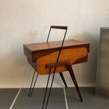Vintage modernist sewing cart