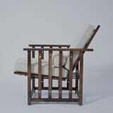 Oak modernist armchair, 1910s.