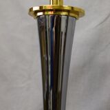 70 chrome and gilded brass lamp