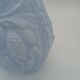 Art Deco Opaline Vase Blue Pastel Glass Pine Cone Decoration France 1930s