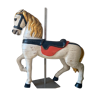 Wooden merry-go-round horse "art forain"