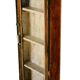 High old brown wall display case old teak wood