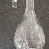 carved crystal decanter
