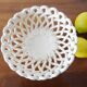 Christophe Pichon Uzes ceramic bowl, Pichon fruit bowl in a woven flower pattern