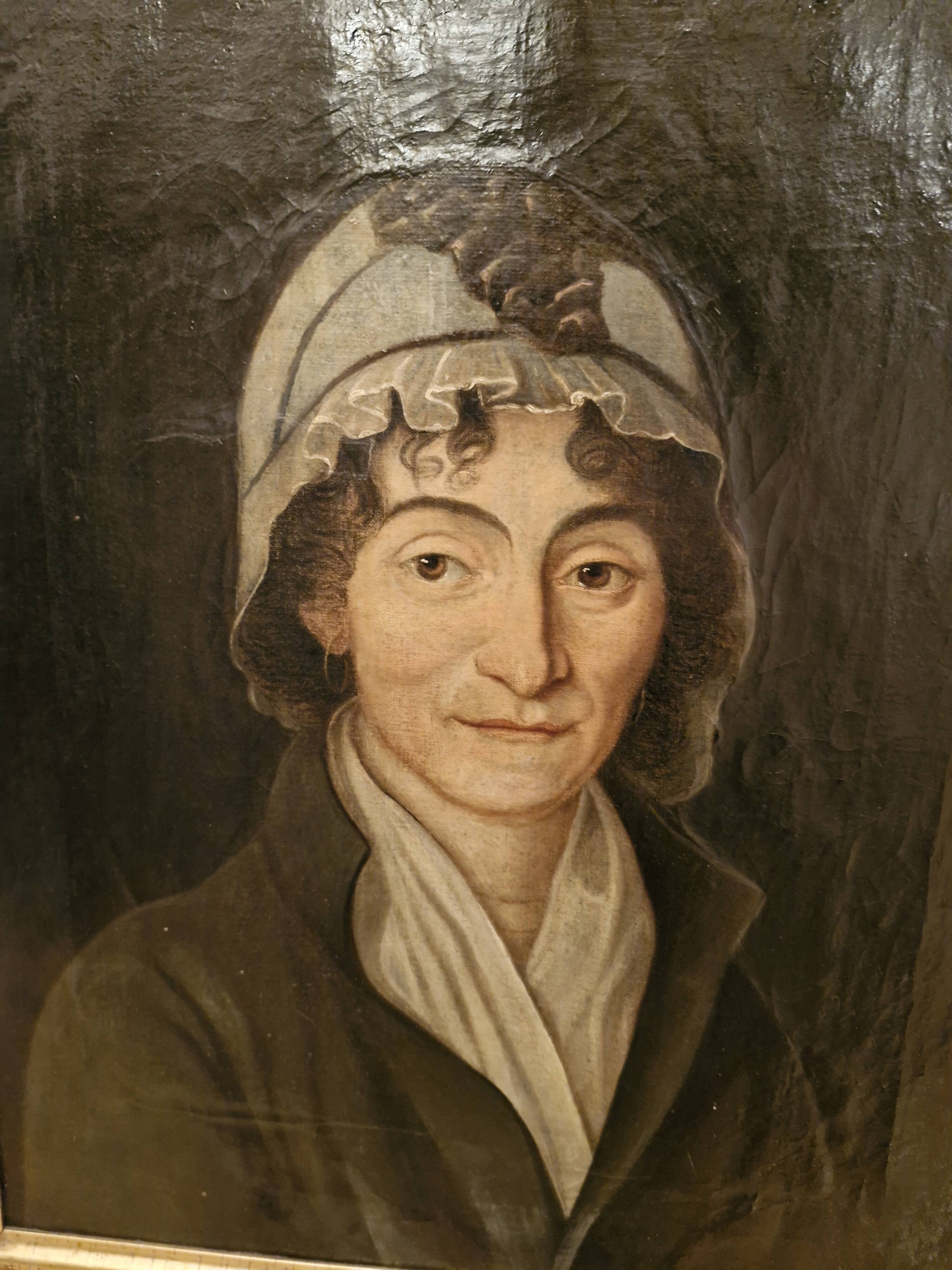 Portrait of a woman Period 18th century oil on canvas