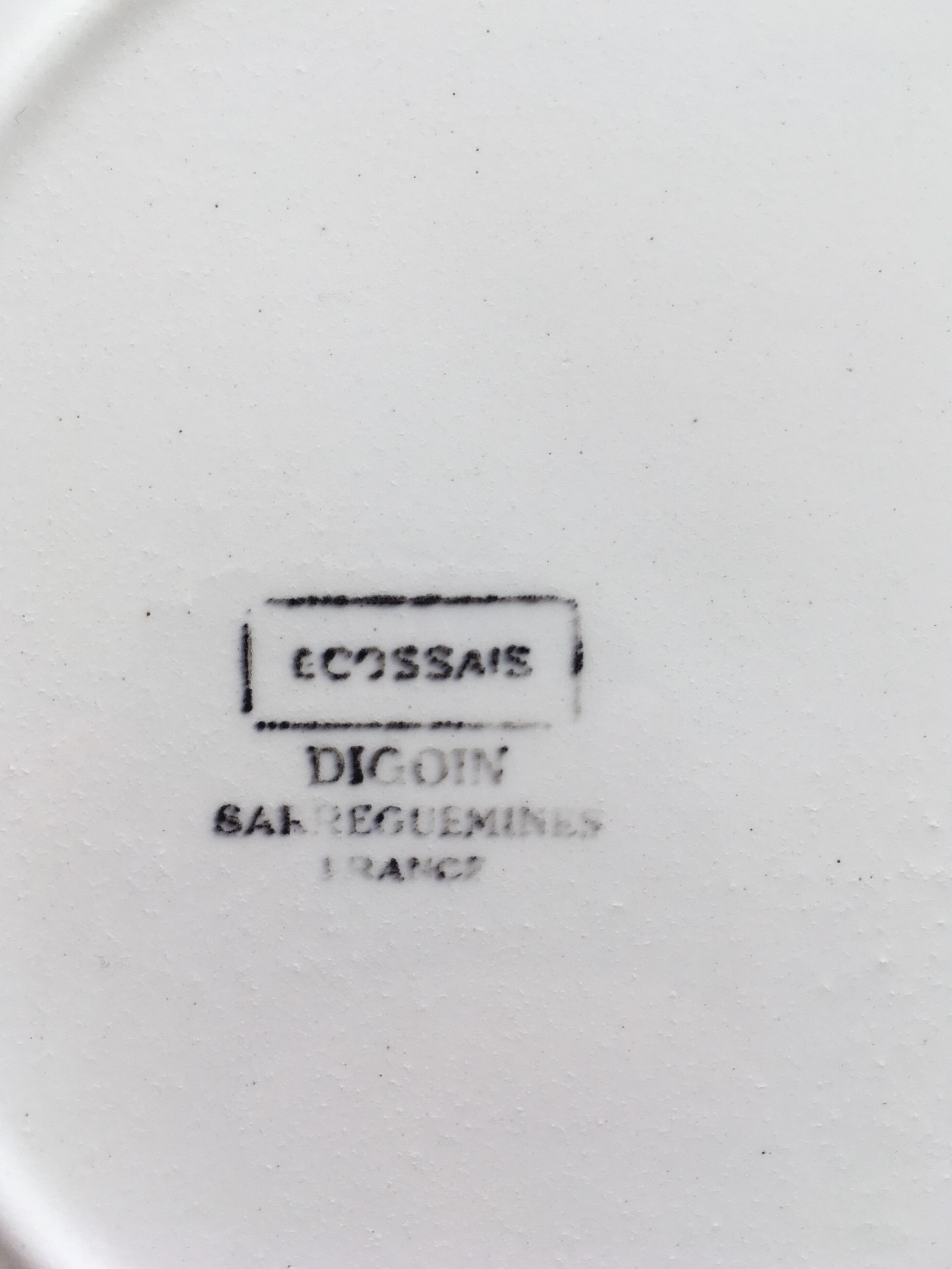 Ensemble de 5 assiettes de Sarrguemines collection Ecossais