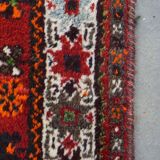 Authentic and colorful oriental rug with 2 Scottish patterns 130x90cm.