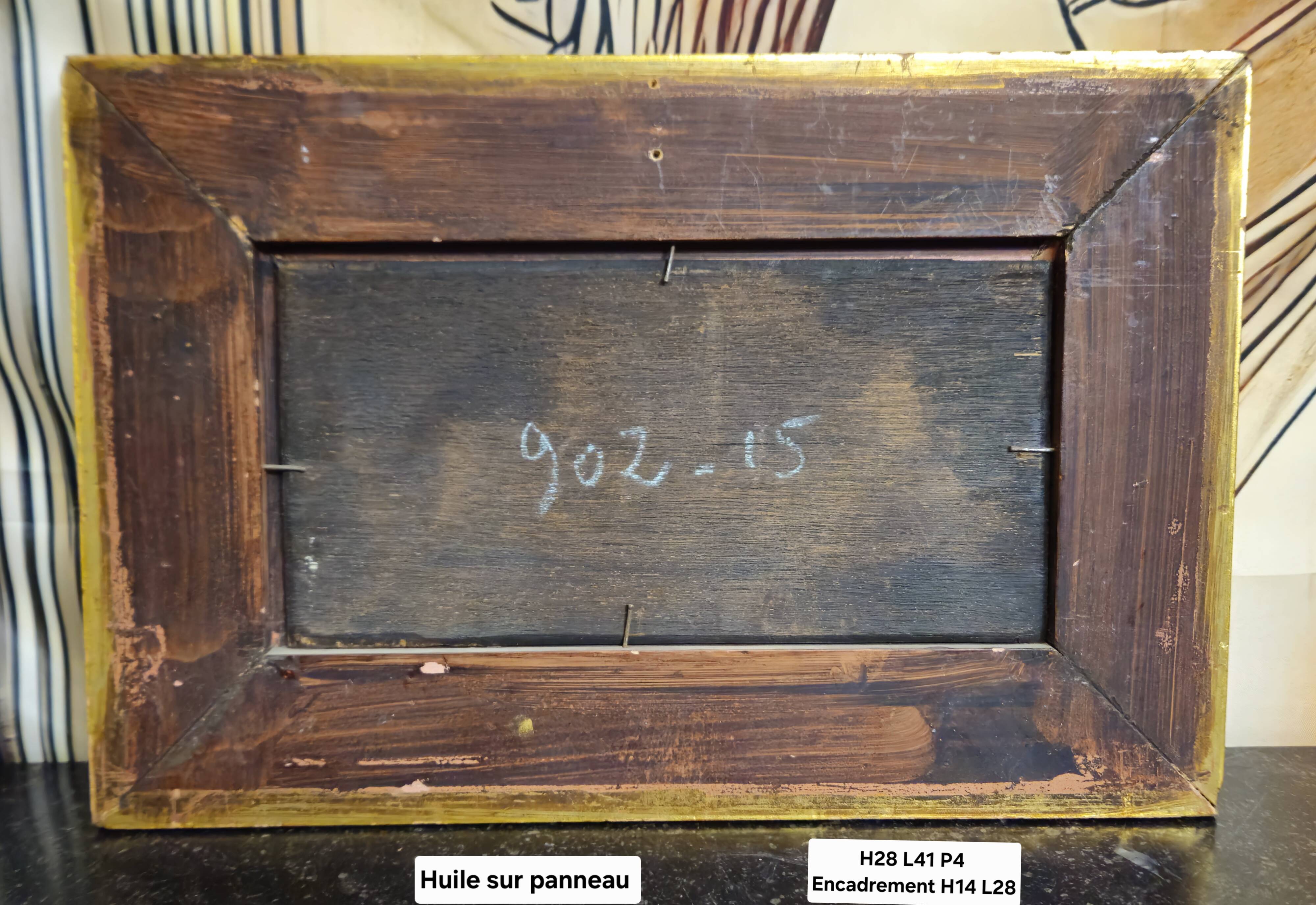 Charles Ledaic – Animated Landscape – Oil on panel -