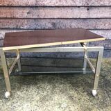 Side table with swivel tray