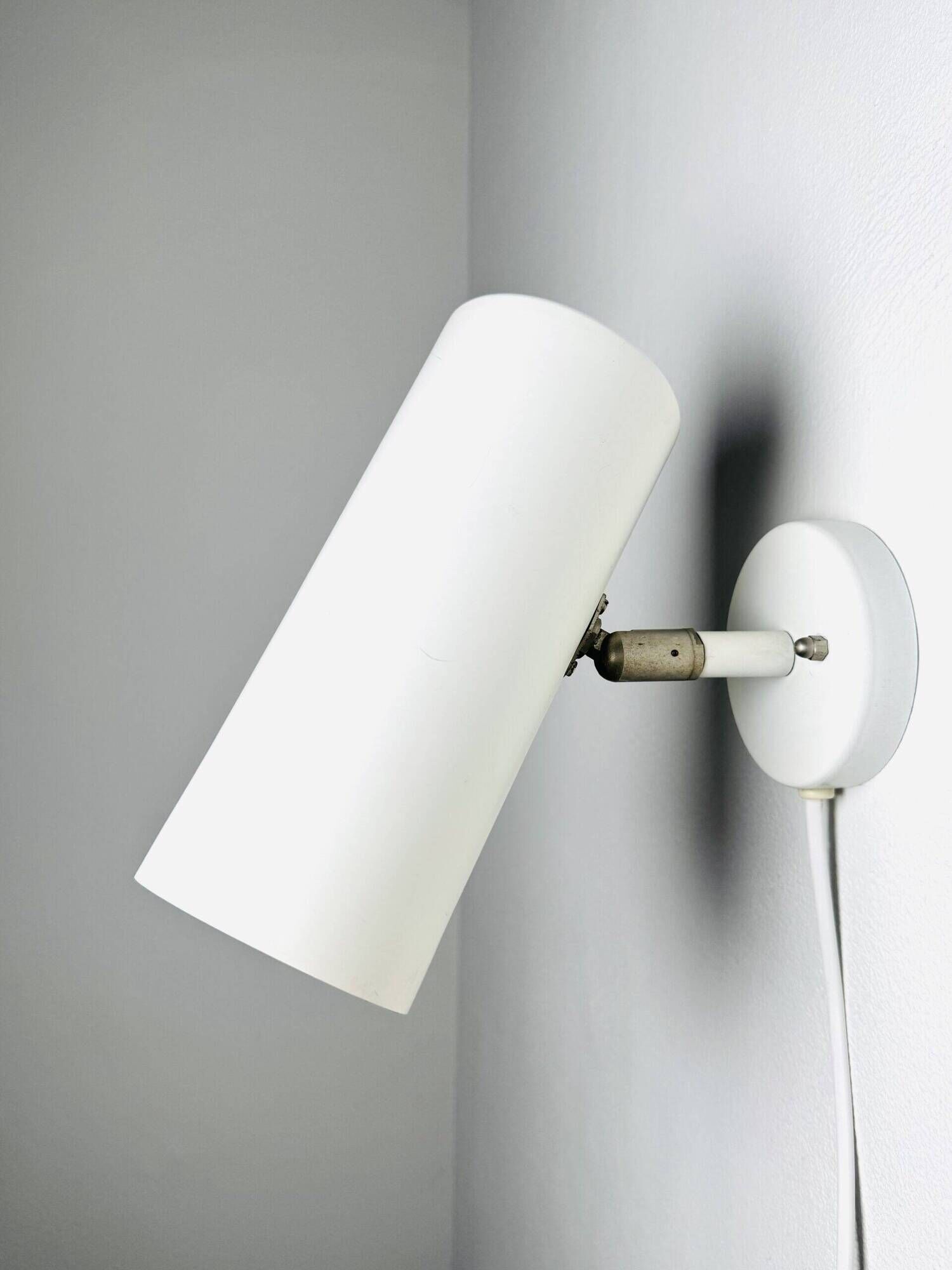 C-1582 Tubular Wall Lamps In White By Raak Amsterdam, The Netherlands 1960S