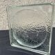 Glass brick lumax nevada empty pocket ashtray vintage 60s
