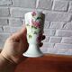 4 vintage mazagrans with floral decoration, rustic coffee cups