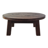 Round brutalist coffee table