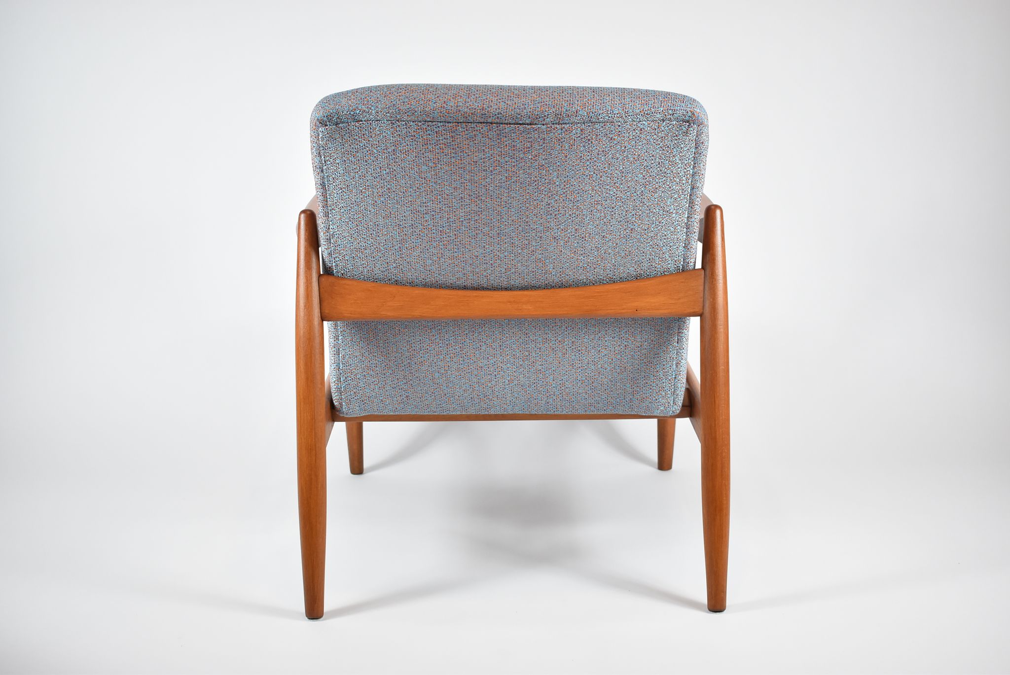 Fully restored vintage armchair, designer E.Homa, 60s, East Europe, multicolour, water resistant