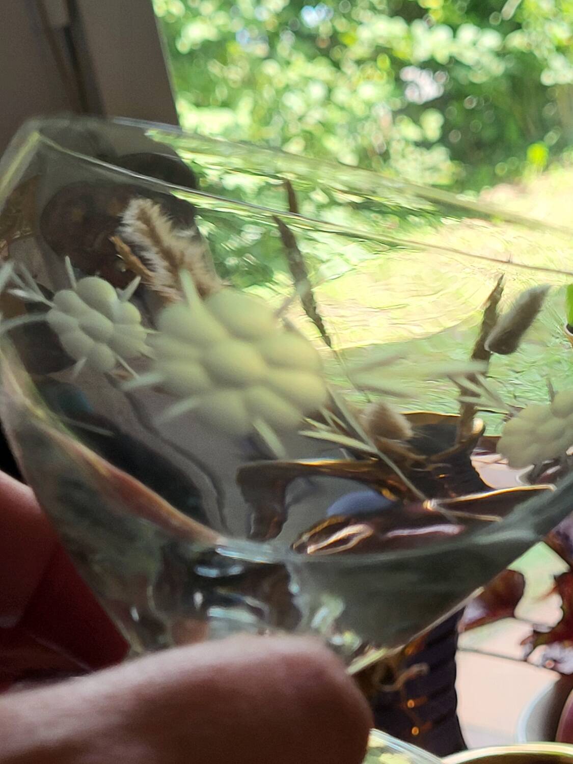 Vintage stemmed glasses