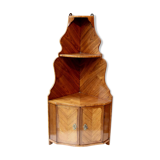 Corner Louis XV marquetry shelf