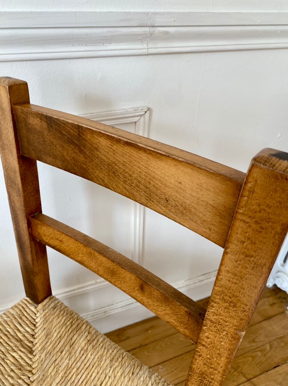 Pair of brutalist mulched chairs