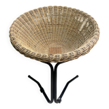 Rattan lounge chair by rohé noordwolde, 1960's