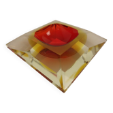 Sommerso Murano Glass Ashtray, Italy, 1960s