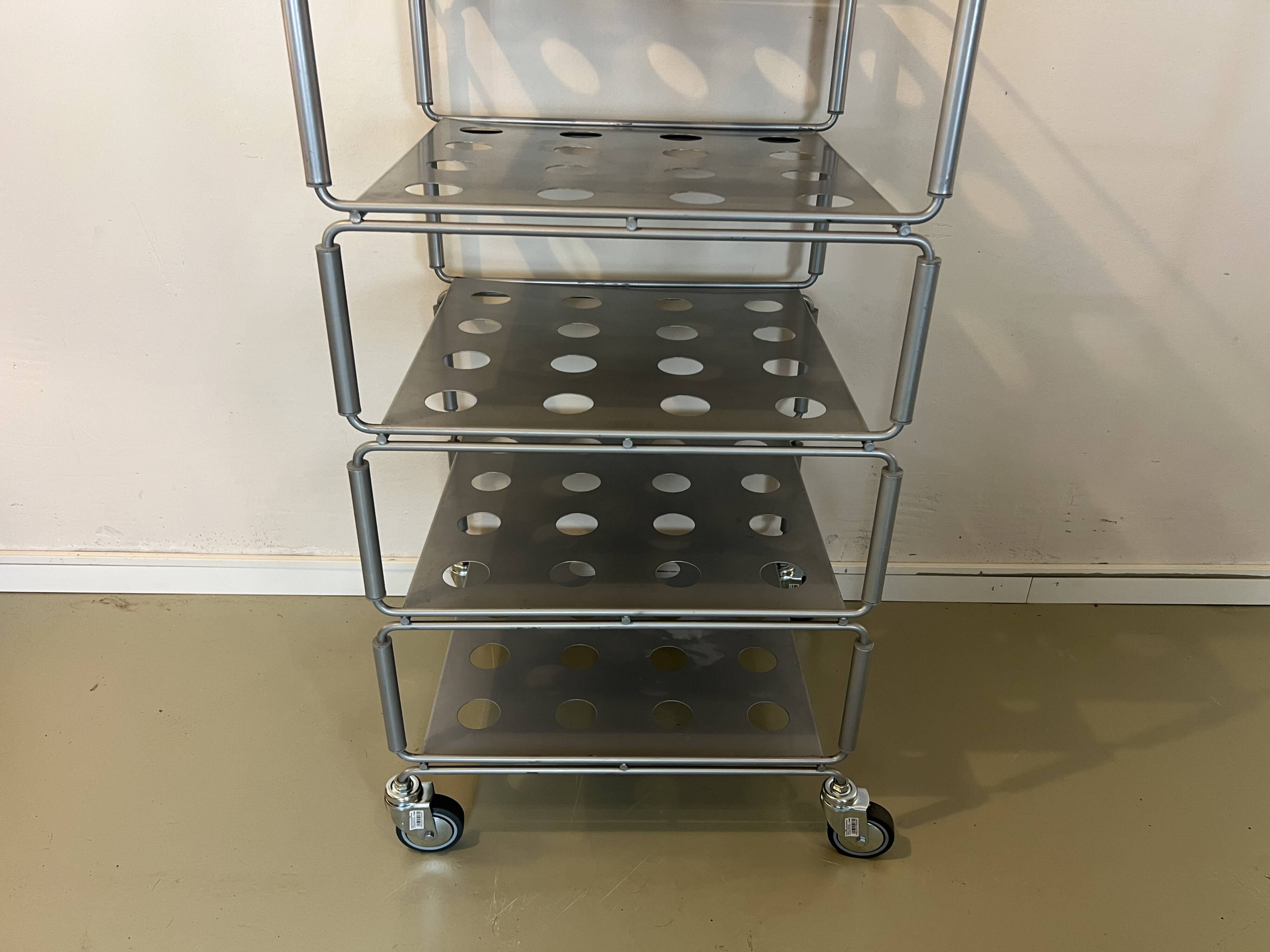 Tunstall Vintage rolling shelf IKEA Niels Gammelgaard 1990s