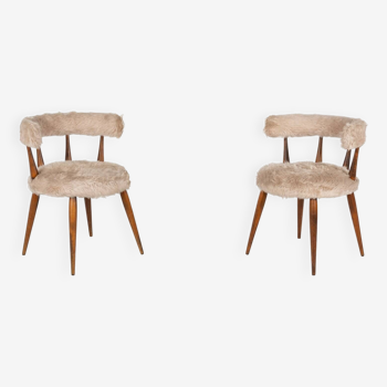 Mid-Century Pair of Scandinavian Cocktail Chairs - 1950s