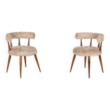 Mid-Century Pair of Scandinavian Cocktail Chairs - 1950s