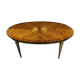 Louis XVI table has extensions in precious wood marquèterie
